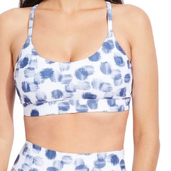 soulcycle Other - NWT Soulcycle Y Back Katie Yoga Sport Bra Abstract Polka Dot